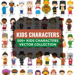 500+ Kids Characters Mega Collection