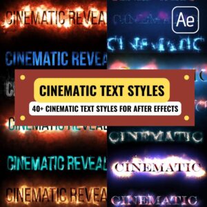 40+ Cinematic Text Styles Pack For After Effects