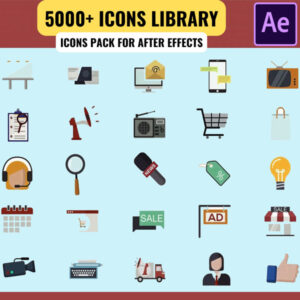 5000+ Icons Pack For After Effects